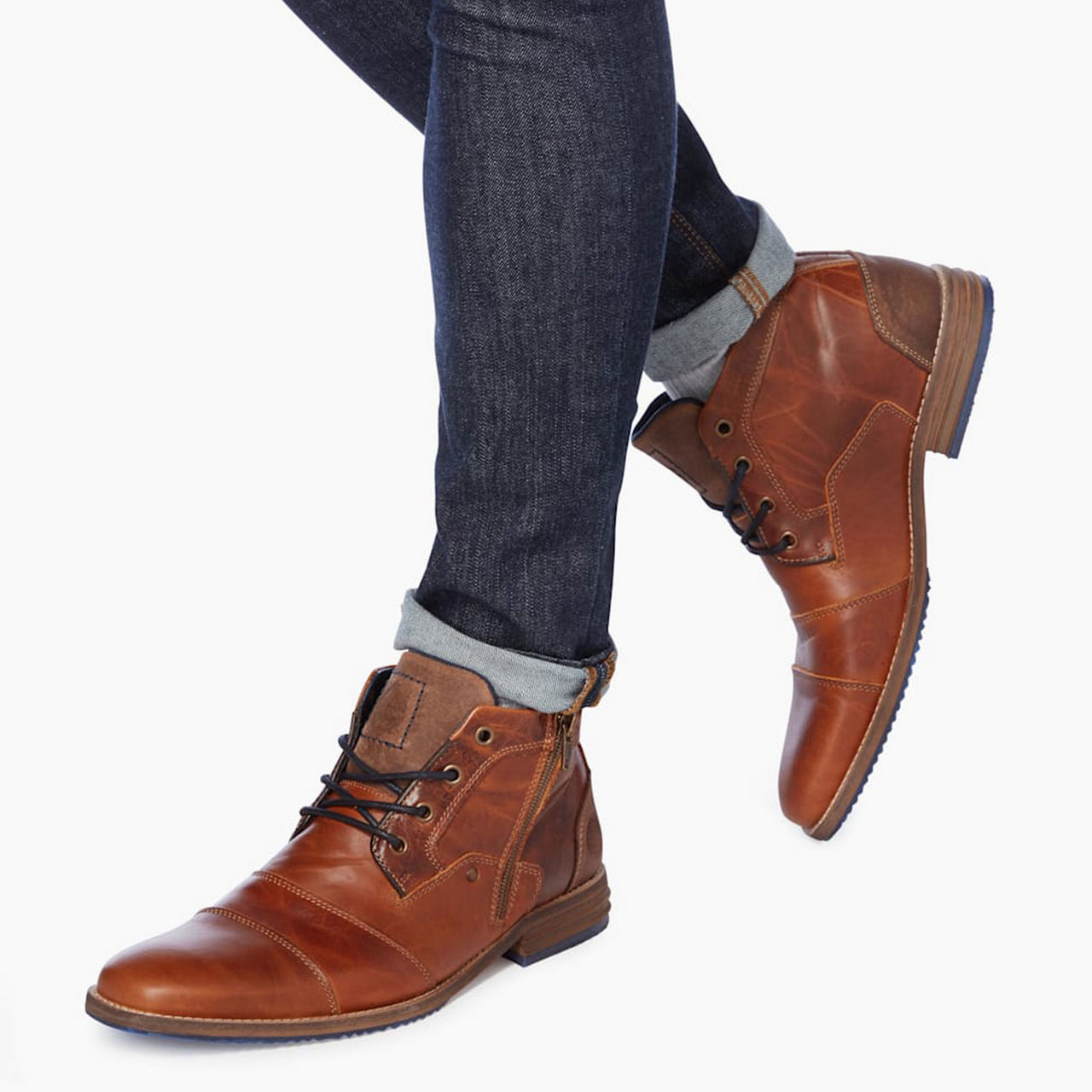 Dune tan leather clearance boots