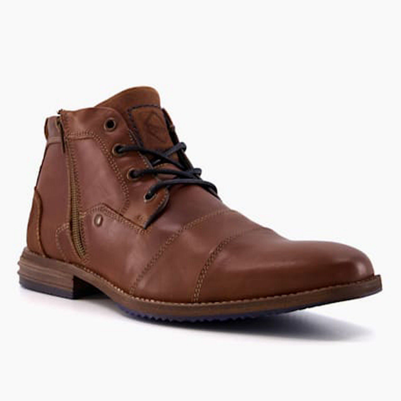 Dune captain cheap toecap boots tan