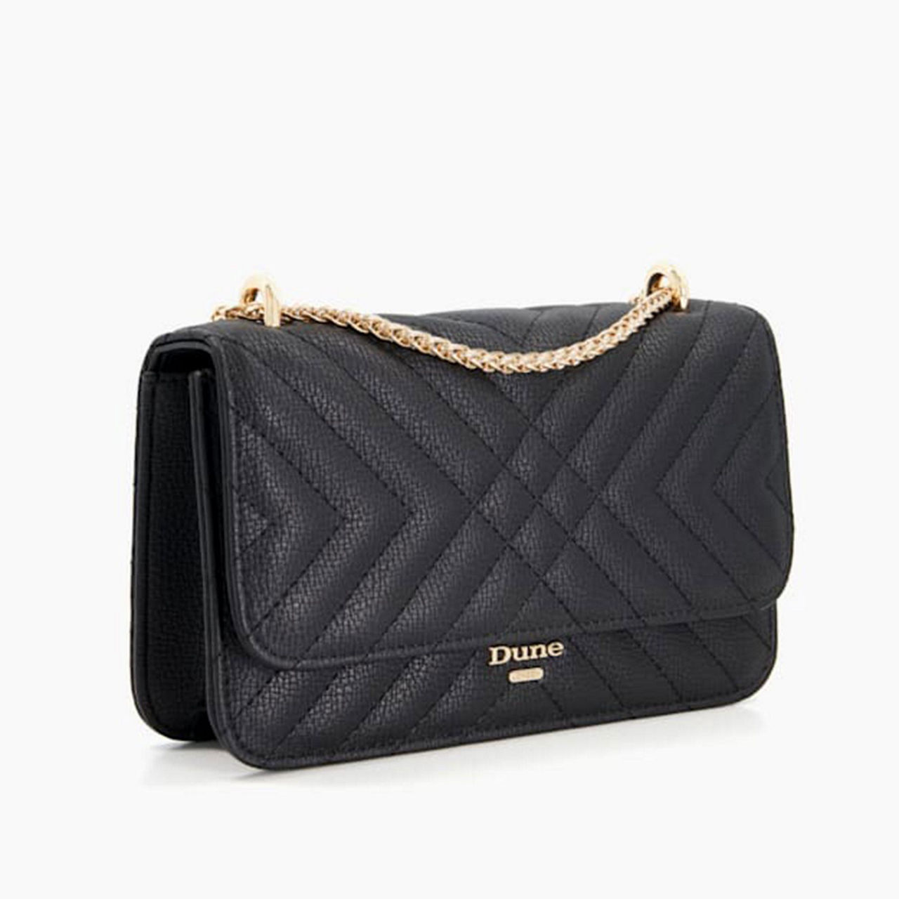 DUNE LONDON Edorchie Quilted Chain Handle Shoulder Bag