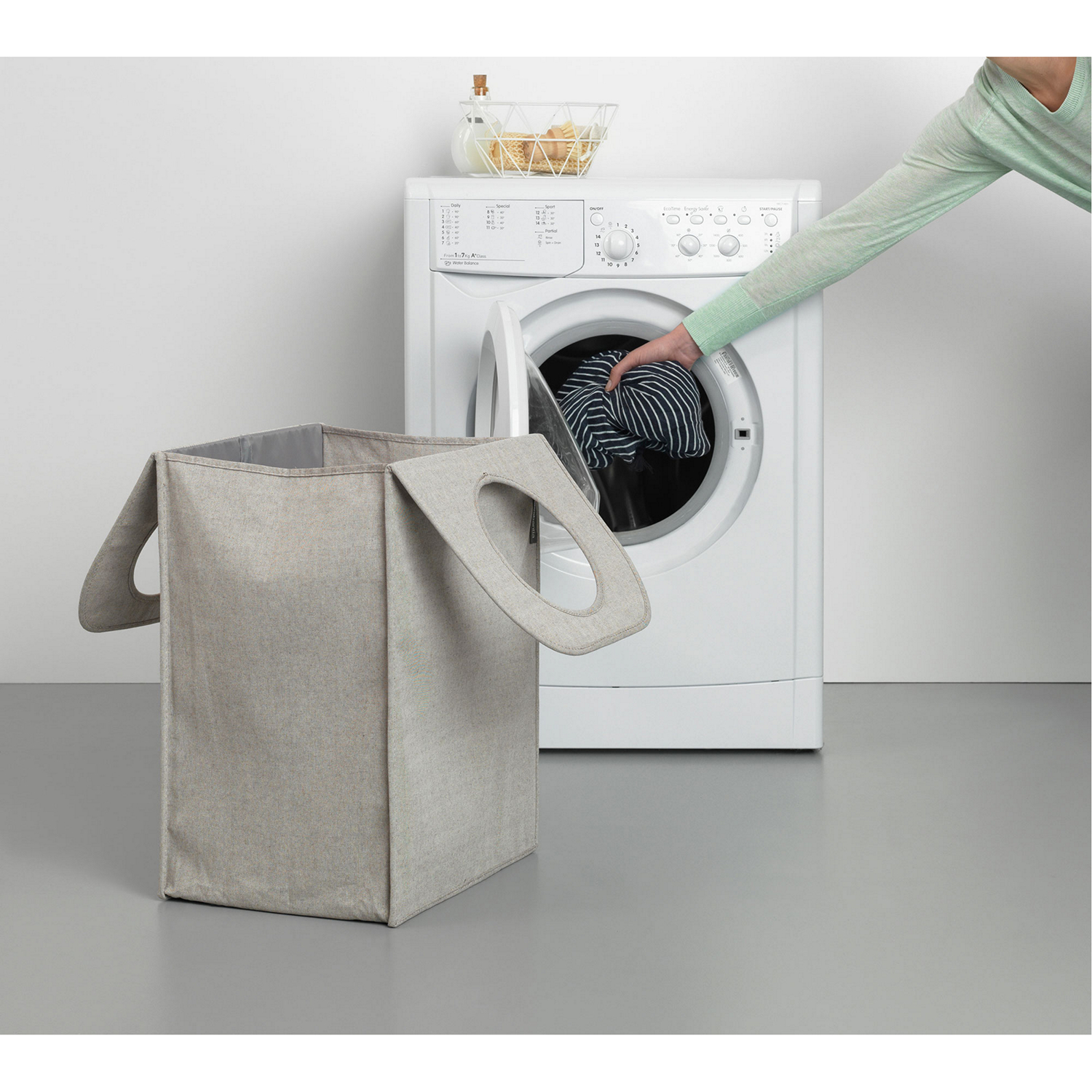 Laundry Bag Rectangular, 55L - Grey