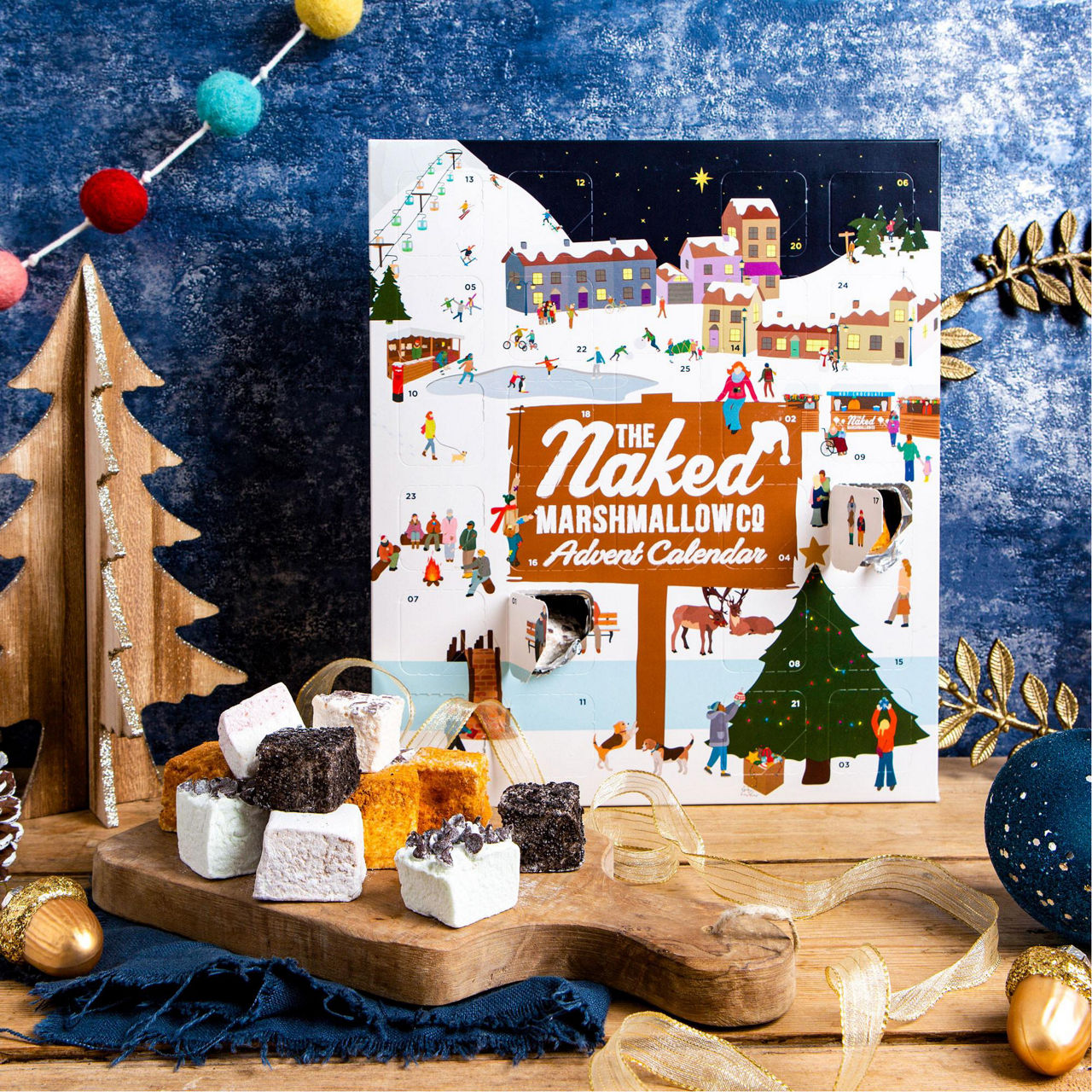 THE NAKED MARSHMALLOW CO Gourmet Marshmallow Advent Calendar