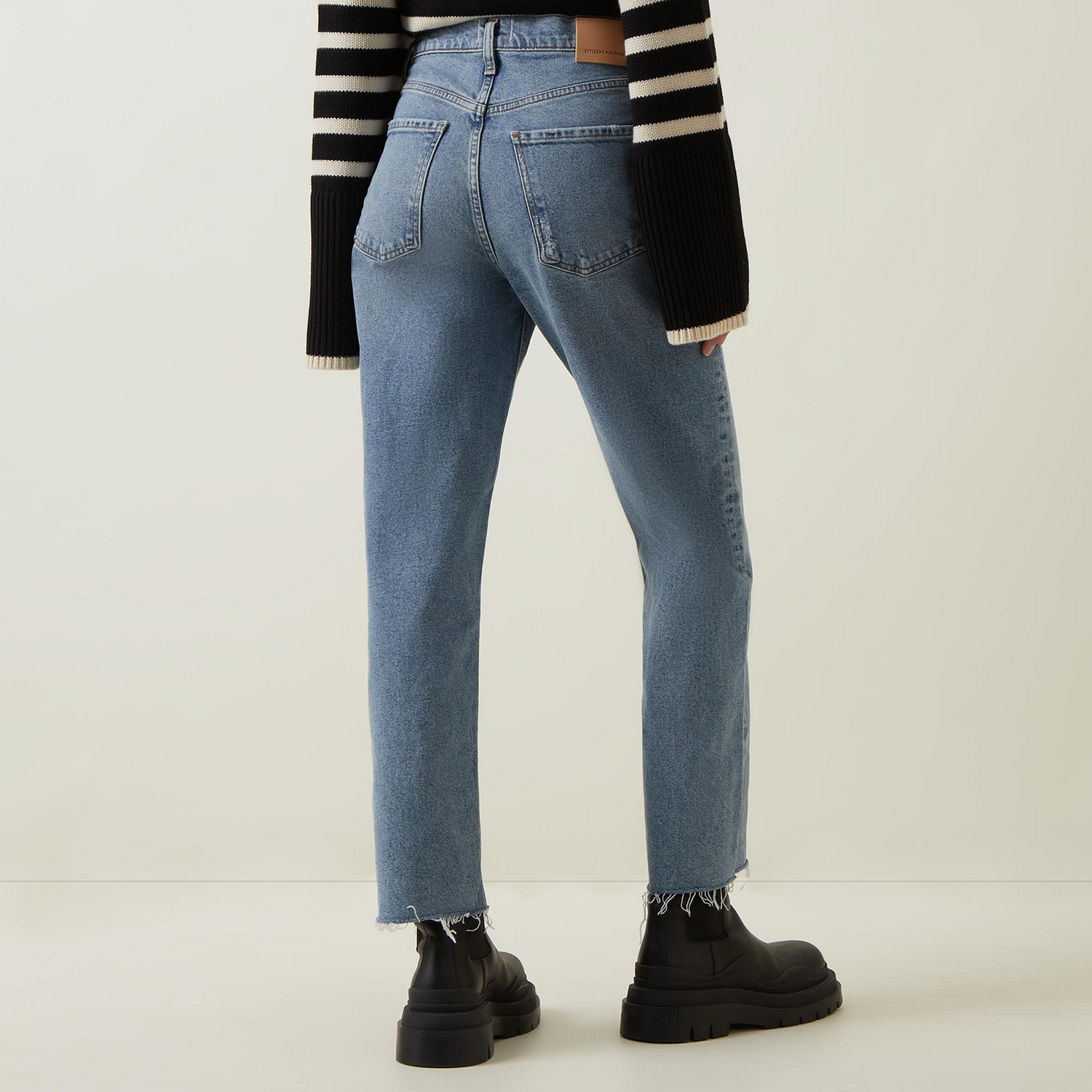 Florence Mid Rise Straight Leg Jeans
