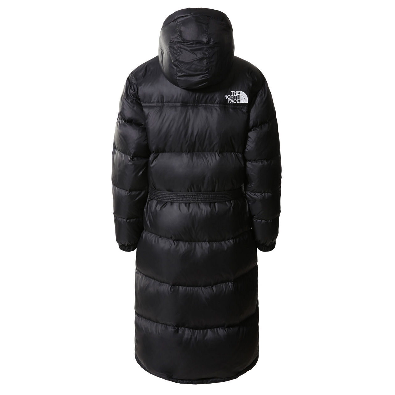 THE NORTH FACE Nuptse Long Belted Jacket Black