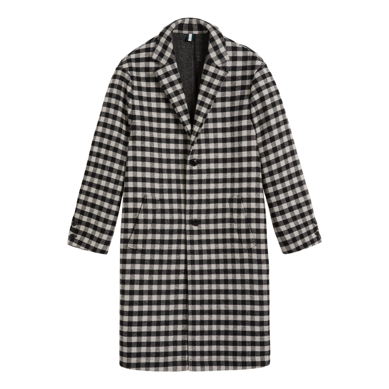 Monochrome hotsell check coat