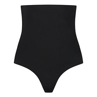 BYE BRA Invisible High Waisted Thong - Black
