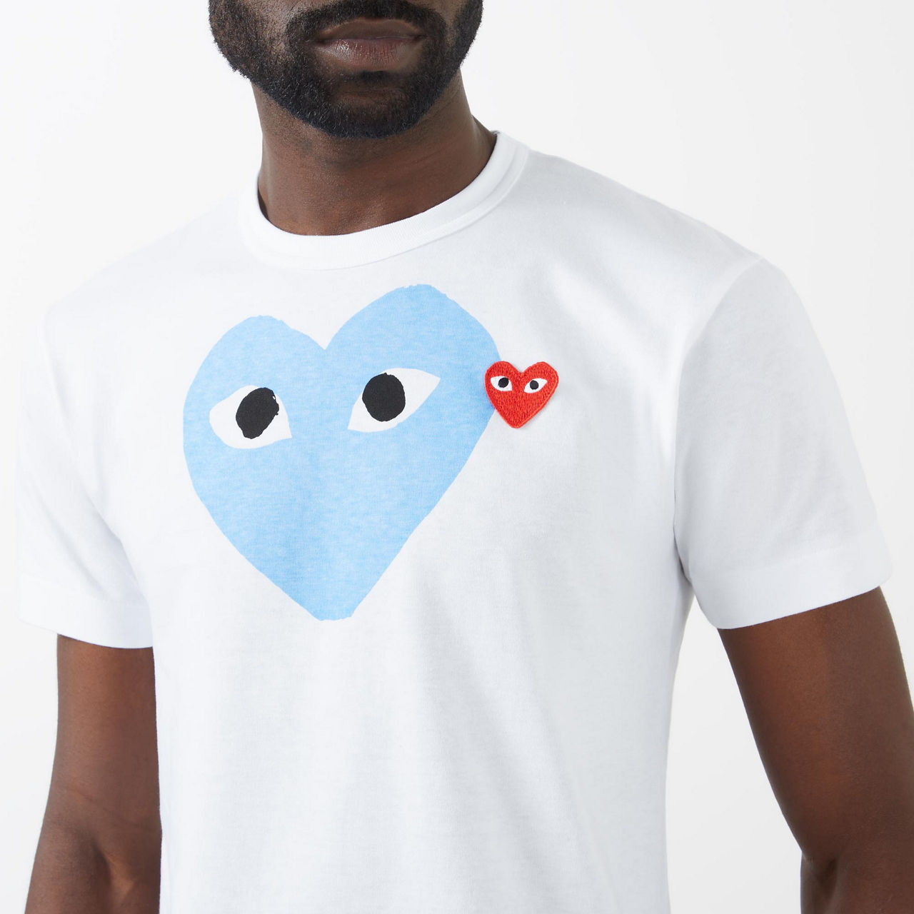 Comme des garcons blue heart best sale