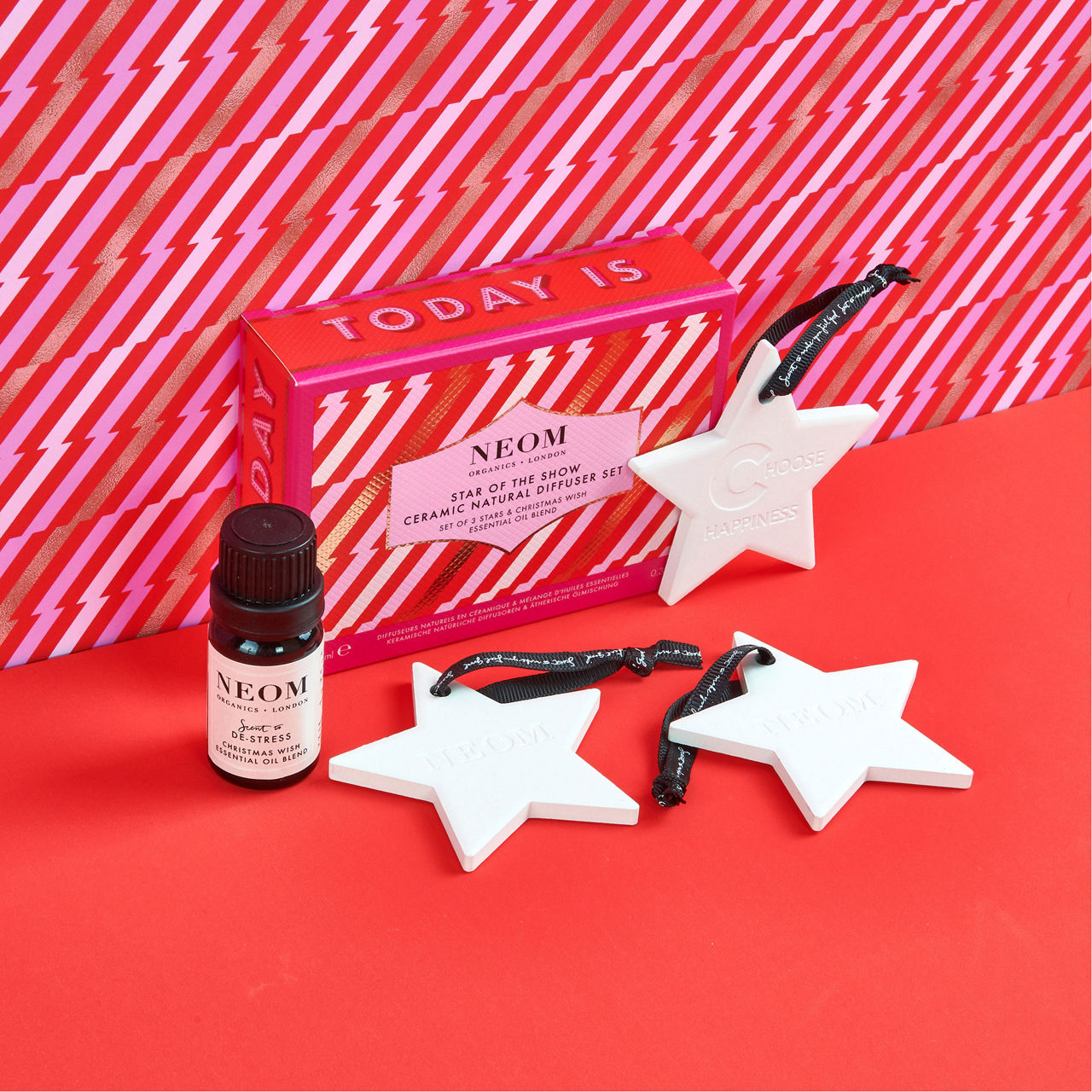 NEOM ORGANICS Star of the Show Ceramic Natural Diffuser Set