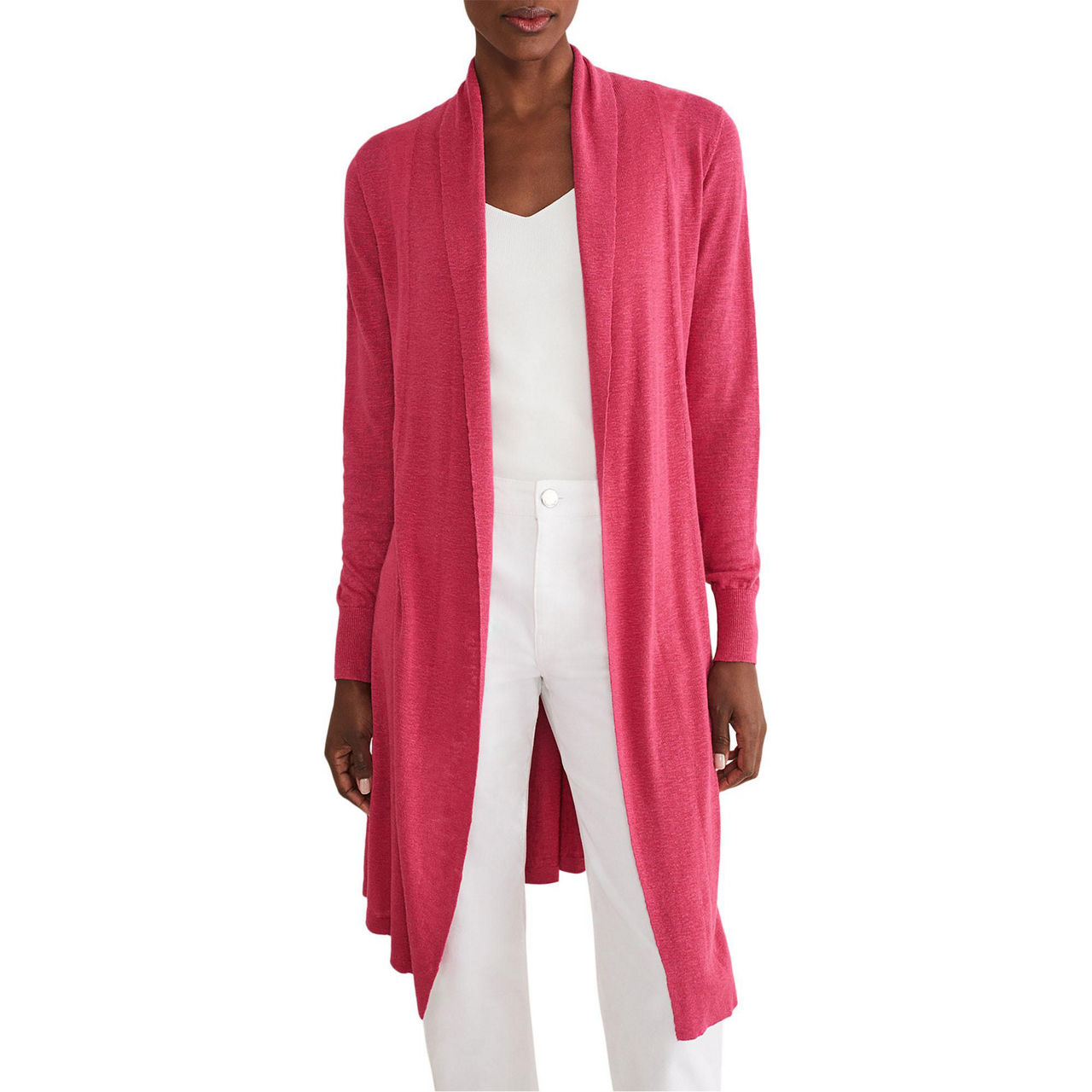 Louise Linen Longline Cardigan