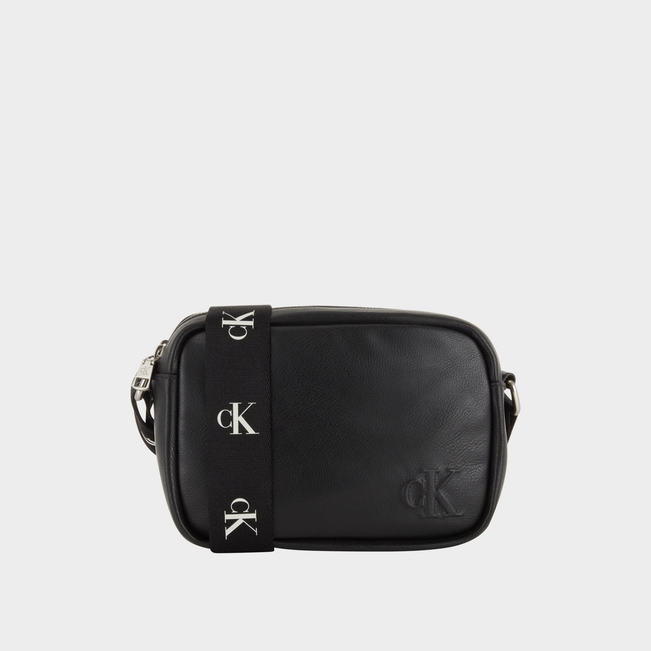 CALVIN KLEIN JEANS - Women's saddle shoulder bag with monogram