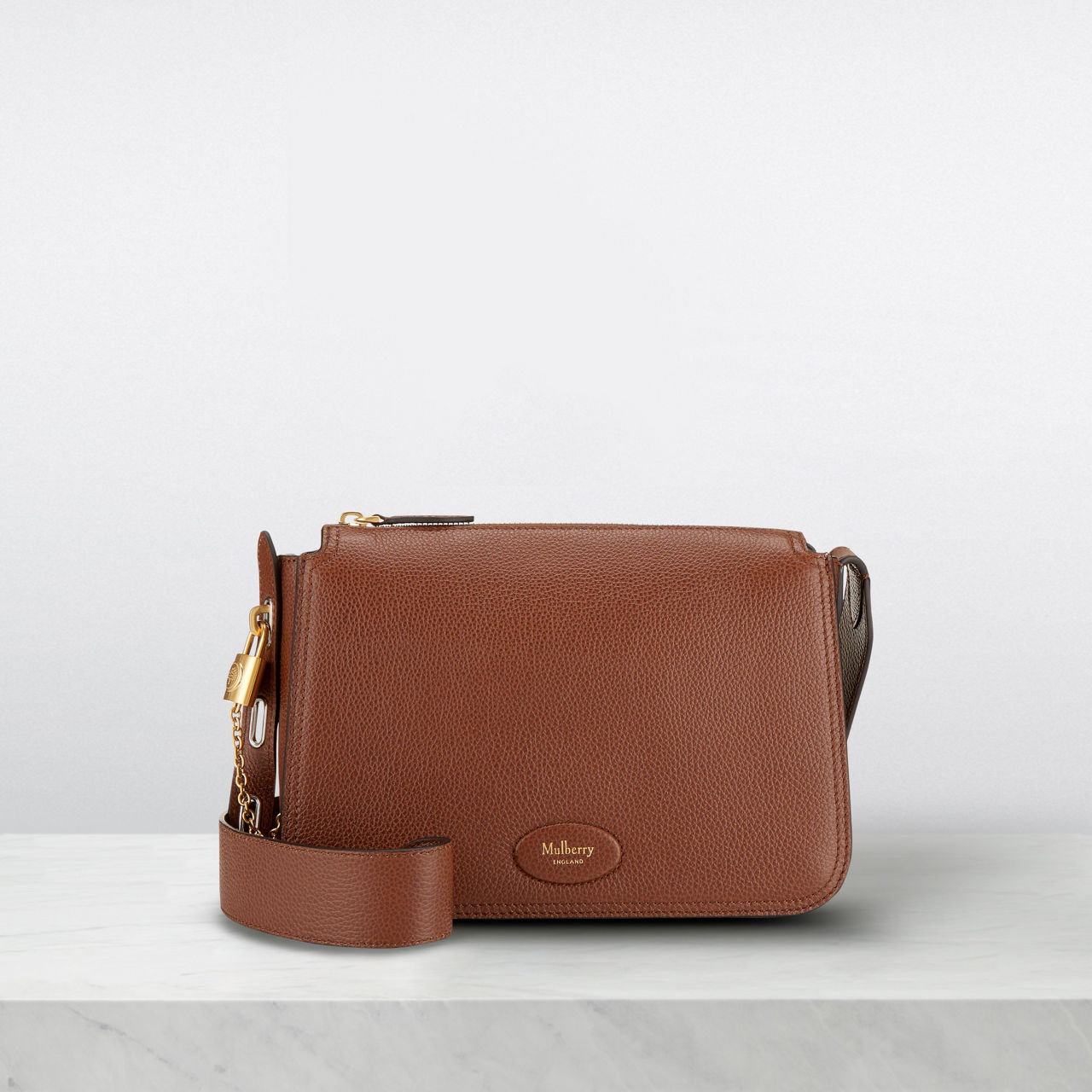 Leather crossbody bag Mulberry Brown in Leather - 34302407