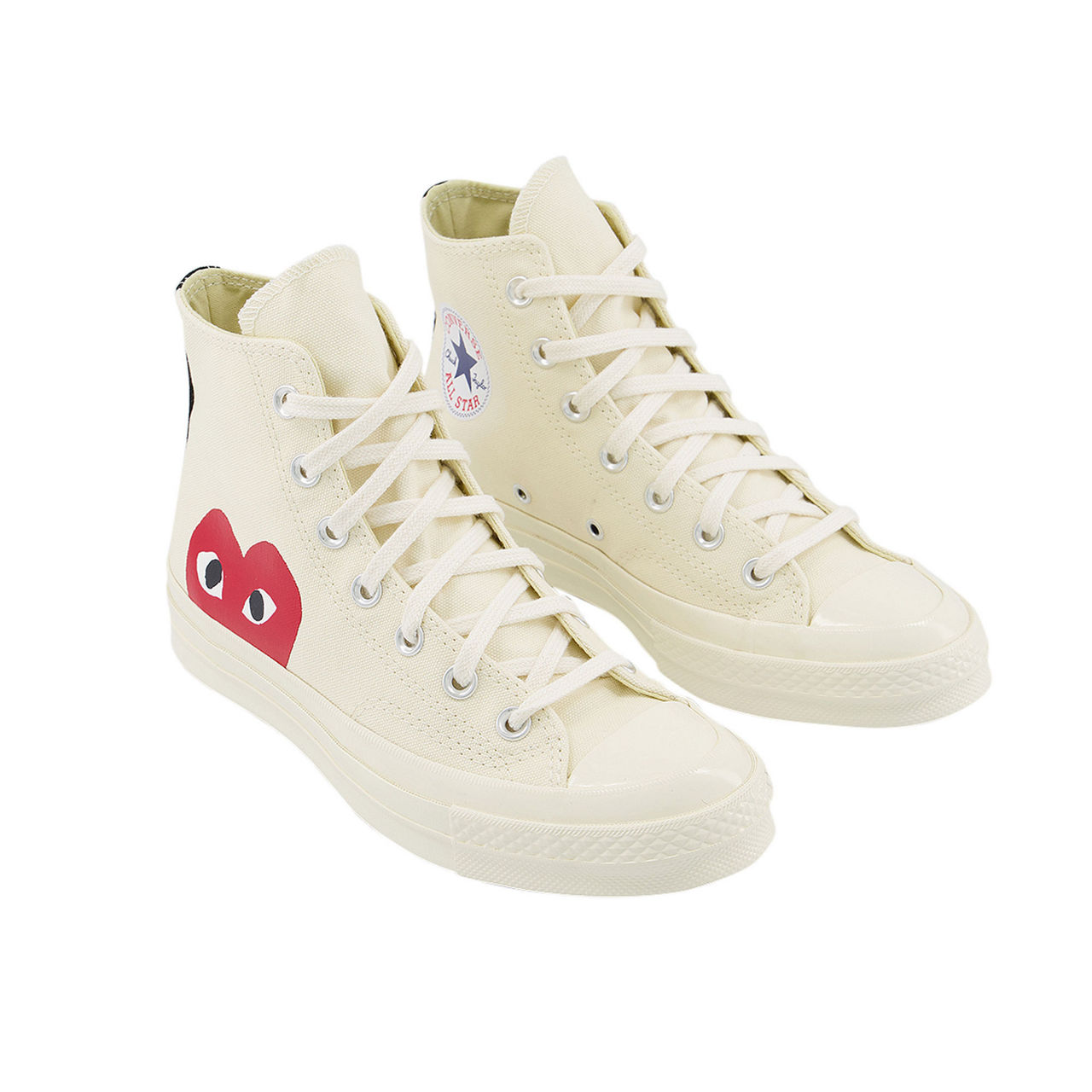 COMME DES GAR ONS PLAY CDG Play 70s Hi Top Trainers