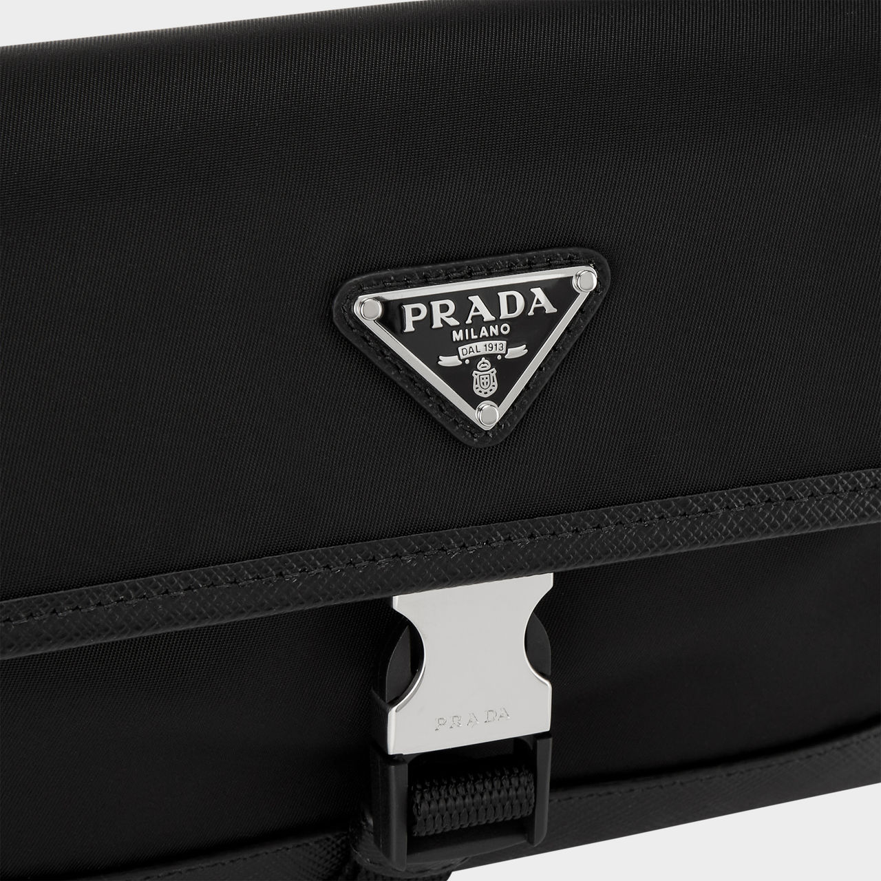 PRADA Logo Phone Case Bag Black