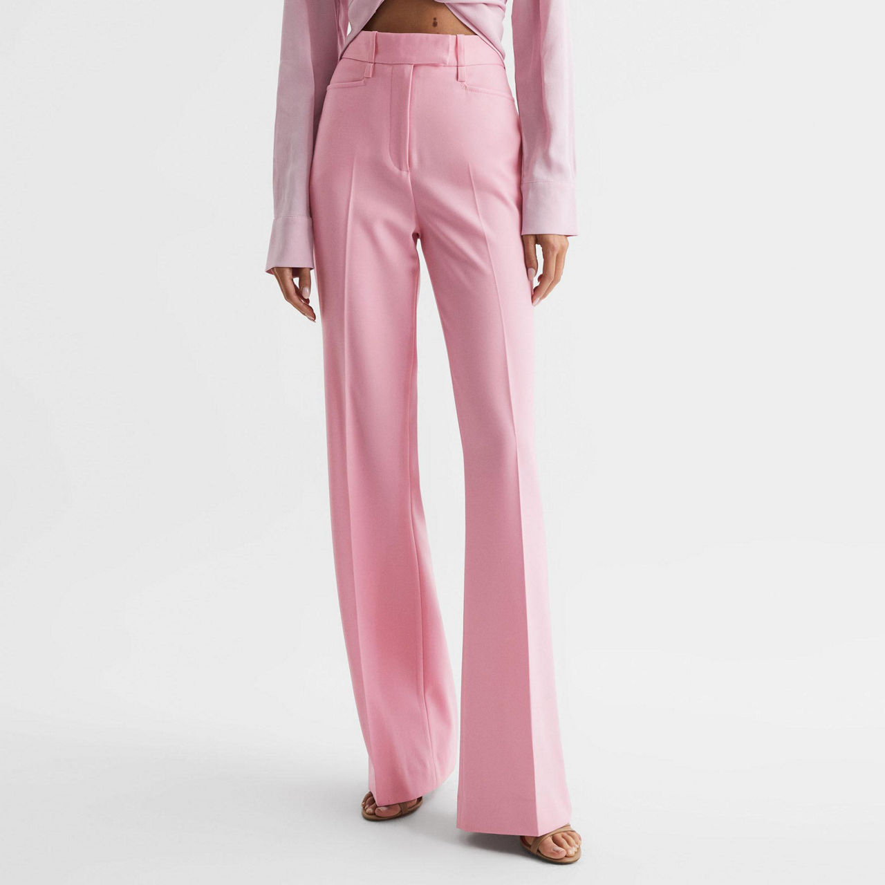 REISS Blair Wide Leg Trousers