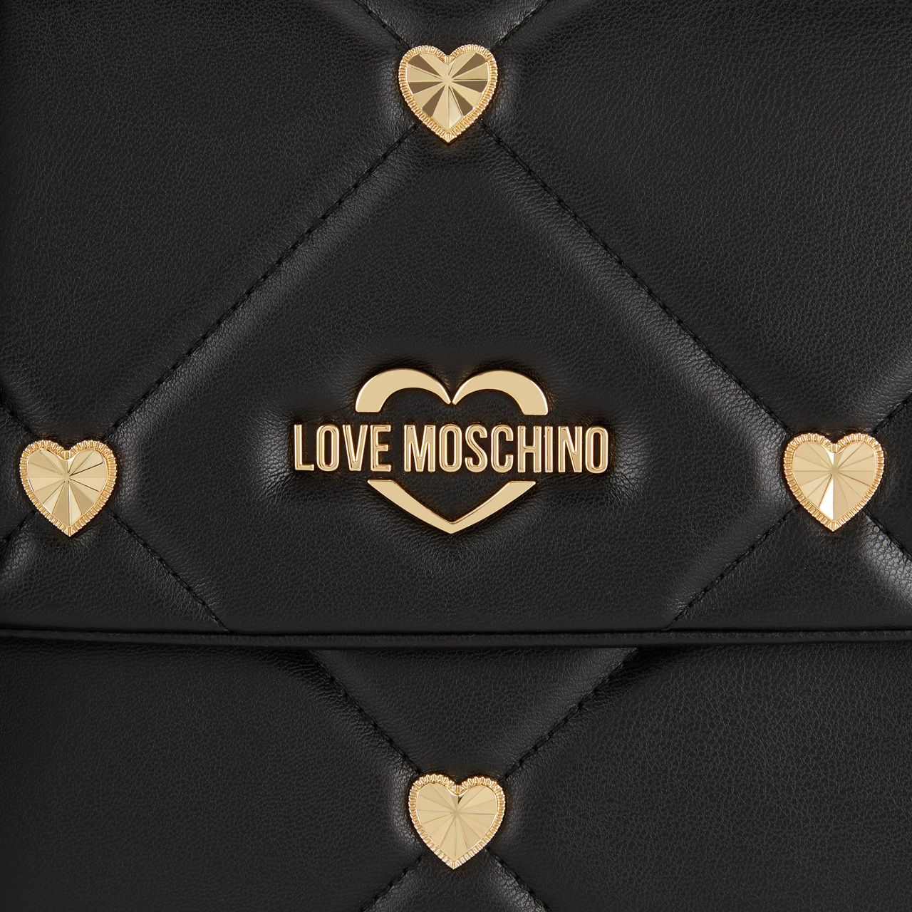 Love moschino heart studded bag sale