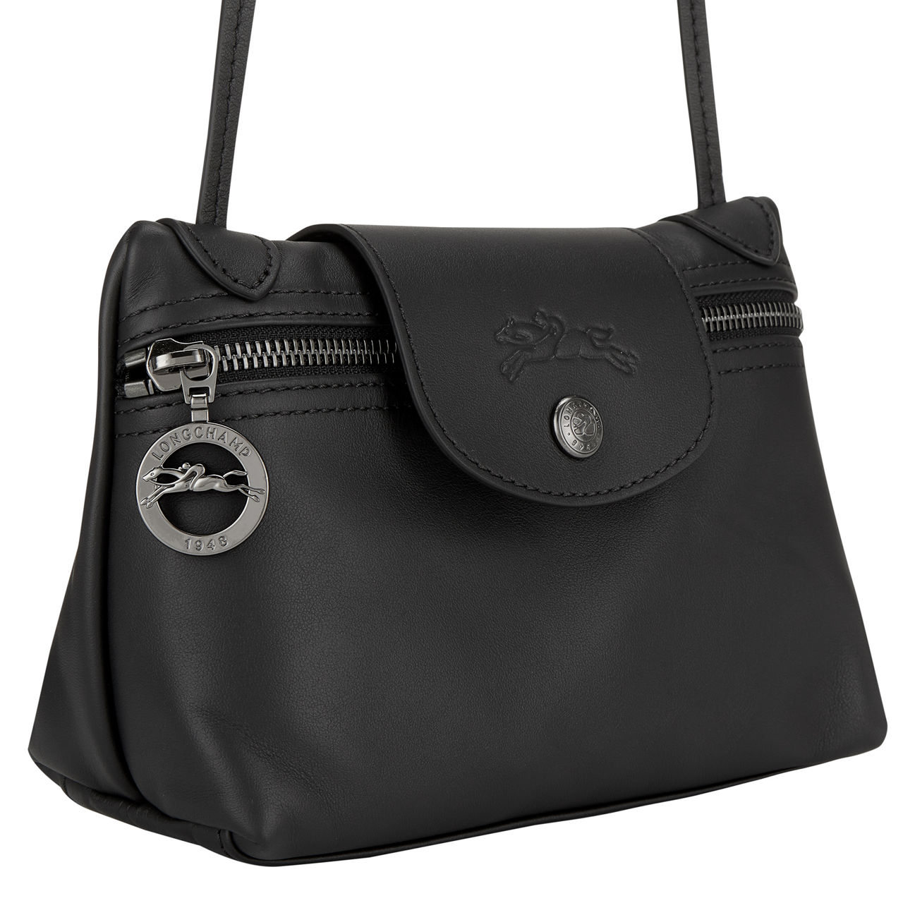 LONGCHAMP The Sustainable Edit Le Pliage Xtra Small Crossbody Bag Black