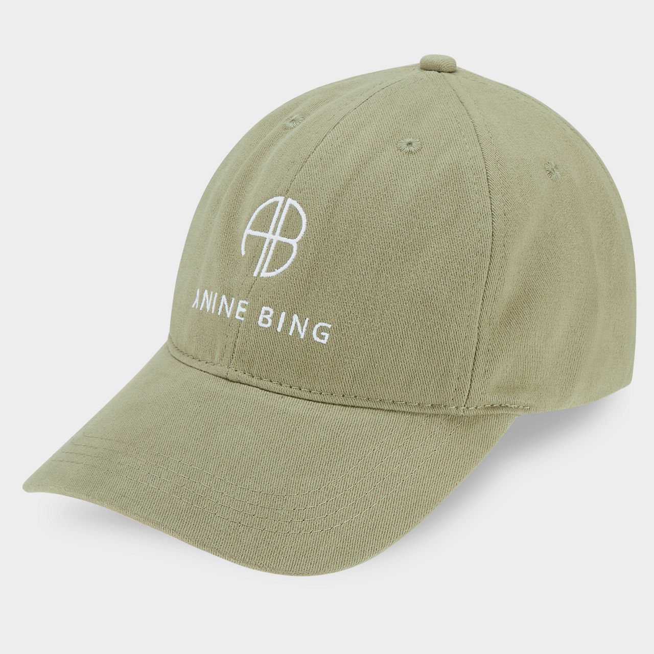 ANINE BING Nyc-appliqué Cotton Baseball Cap - Green