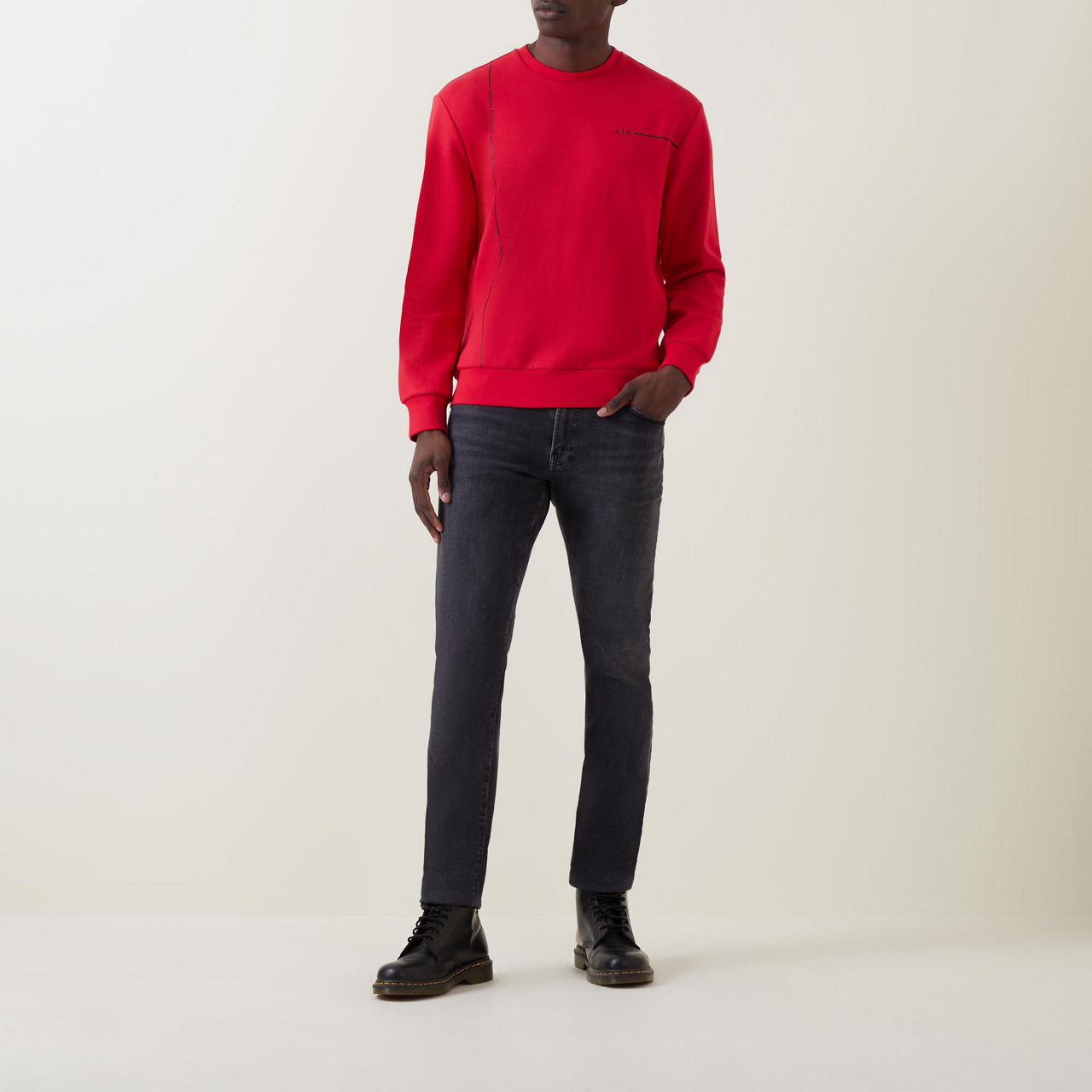 Logo Lines Crew Neck Sweatshirt