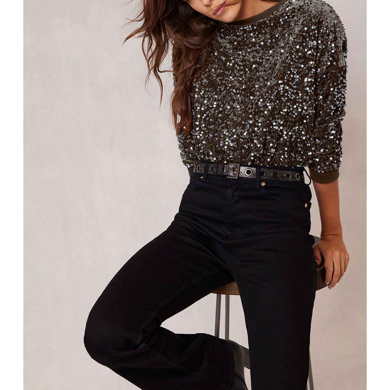 Mint velvet sequin jumper deals