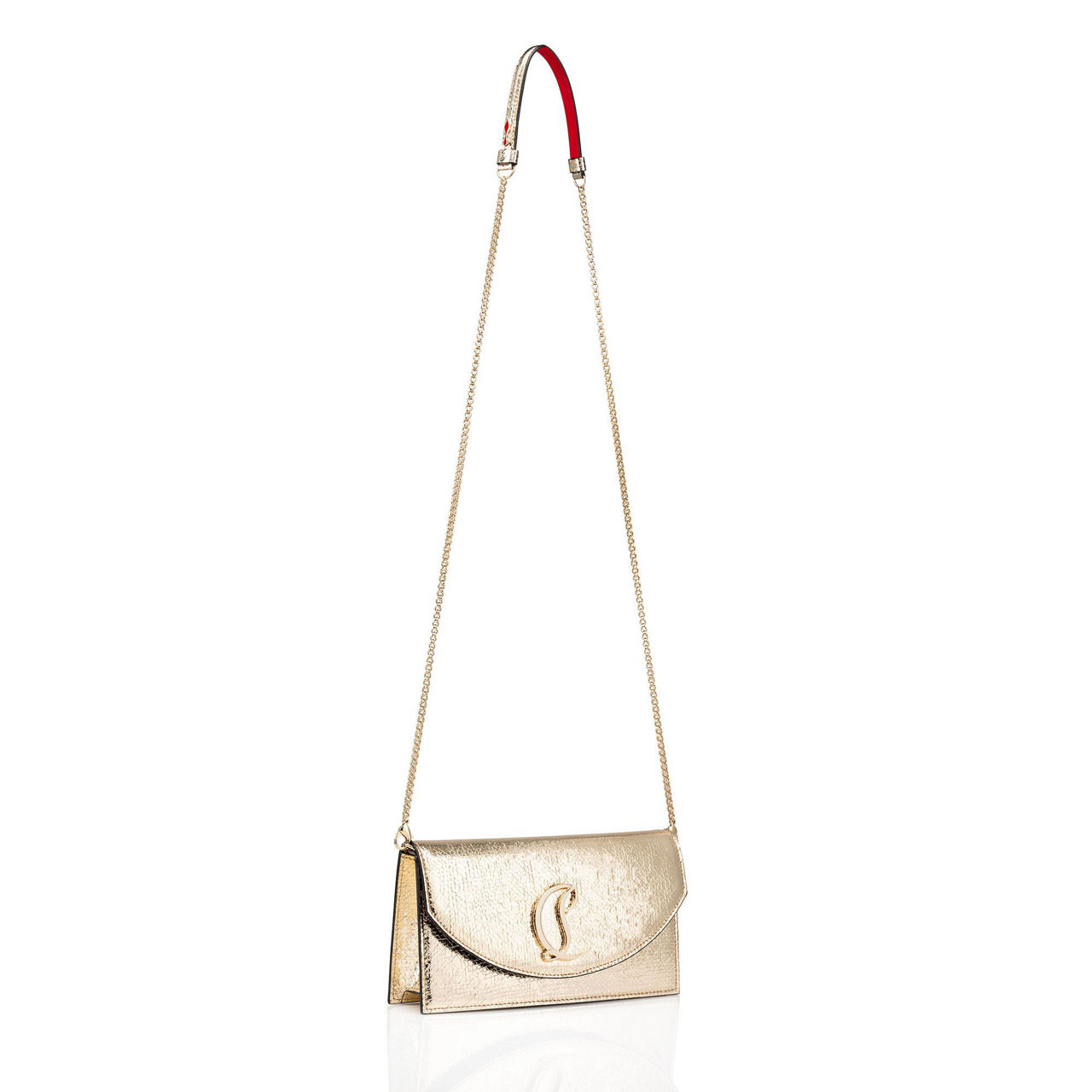 Loubi54 - Clutch - Specchio leather Star - Silver - Christian Louboutin