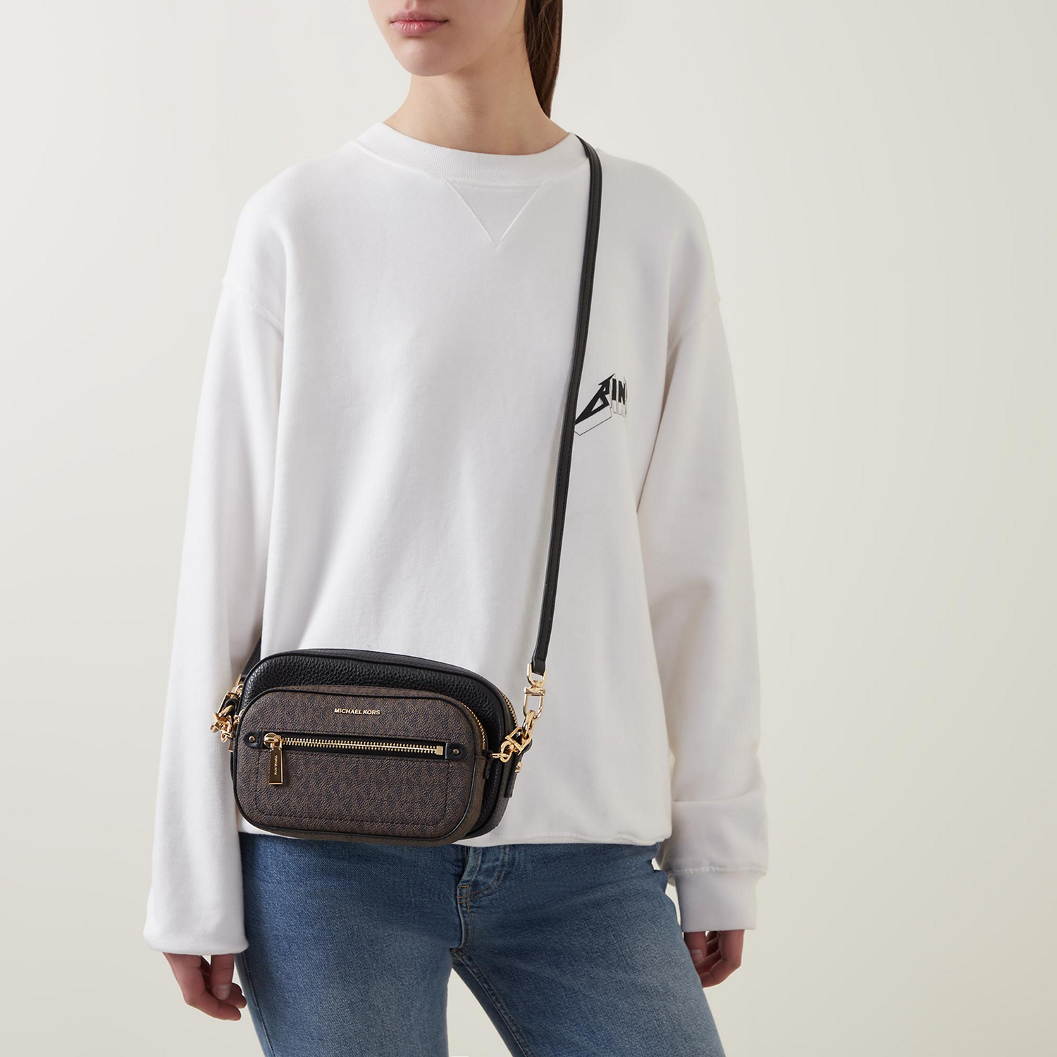 Jet Set Logo and Leather 4-in-1 Crossbody Bag
