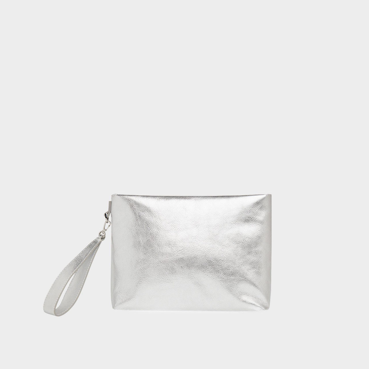 Zip top clutch bag sale