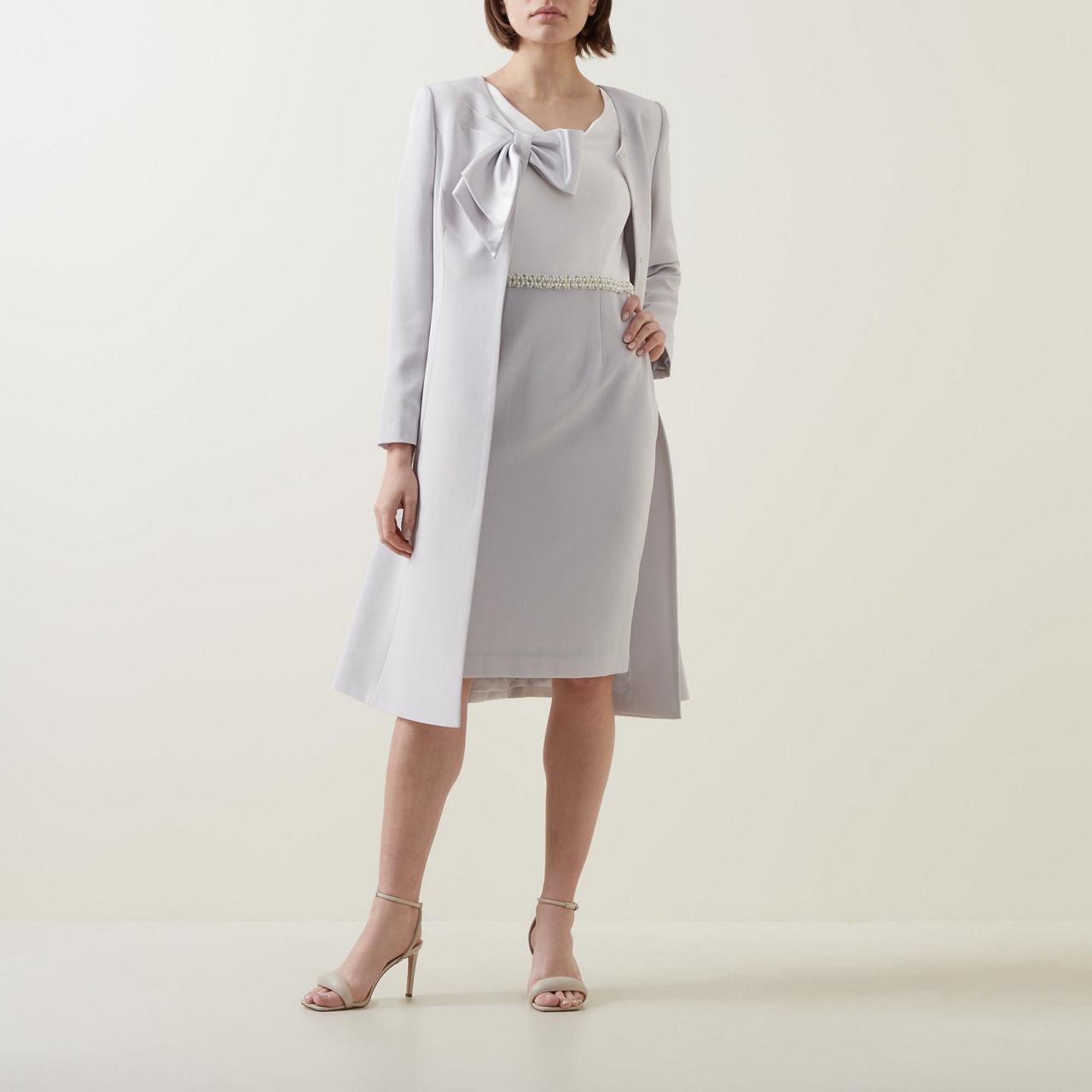 Blanc Long Coat Dress