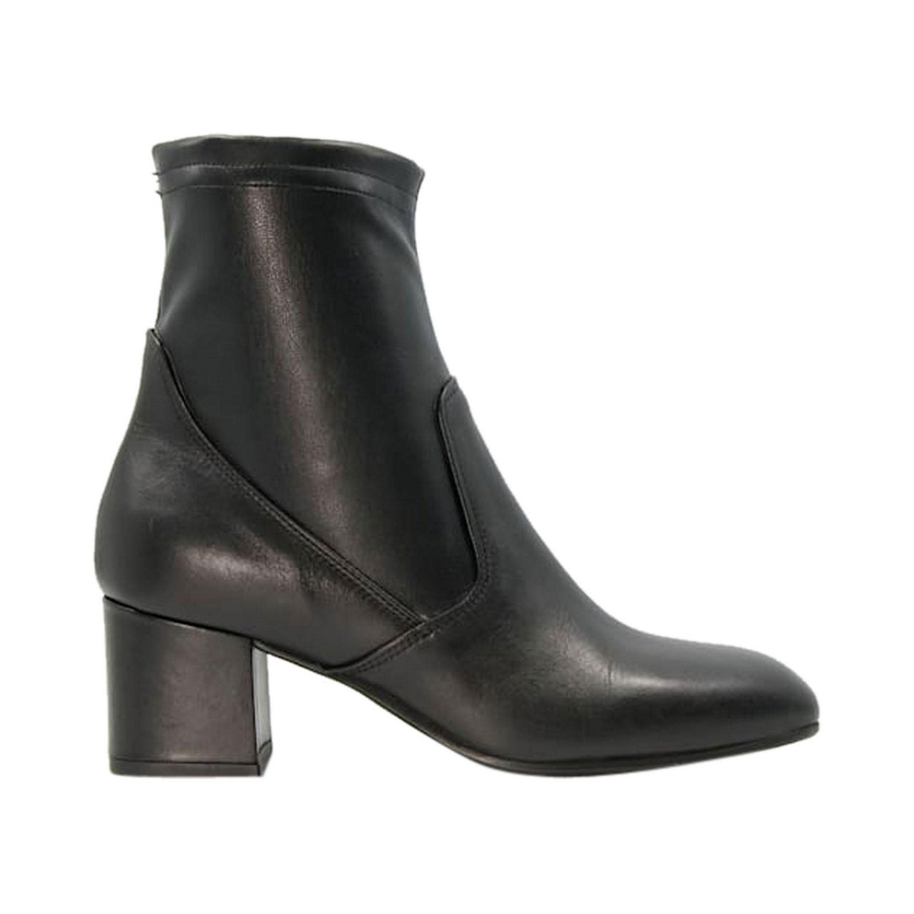 DUNE LONDON Olsen Block-Heel Leather Ankle Boots