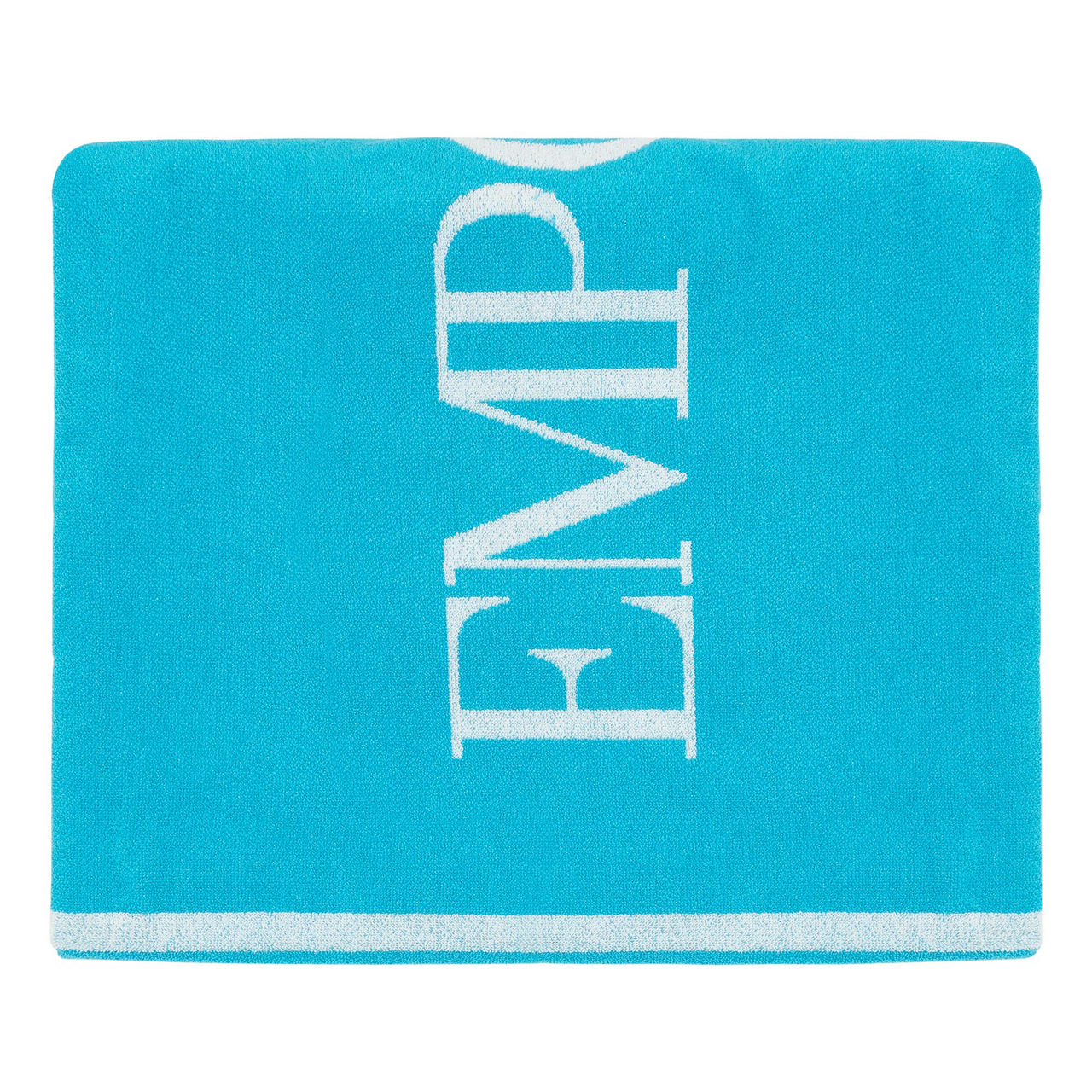 ARMANI Essential Logo Towel 32 TURQUOISE