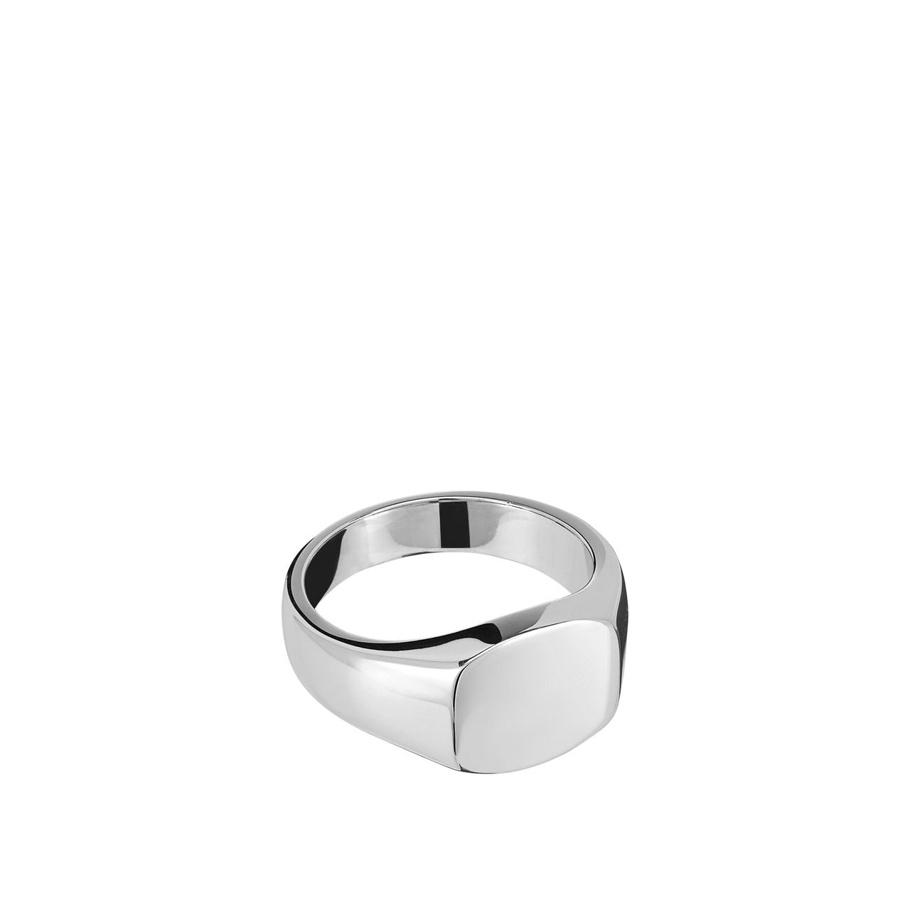 Sterling silver deals signet ring mens