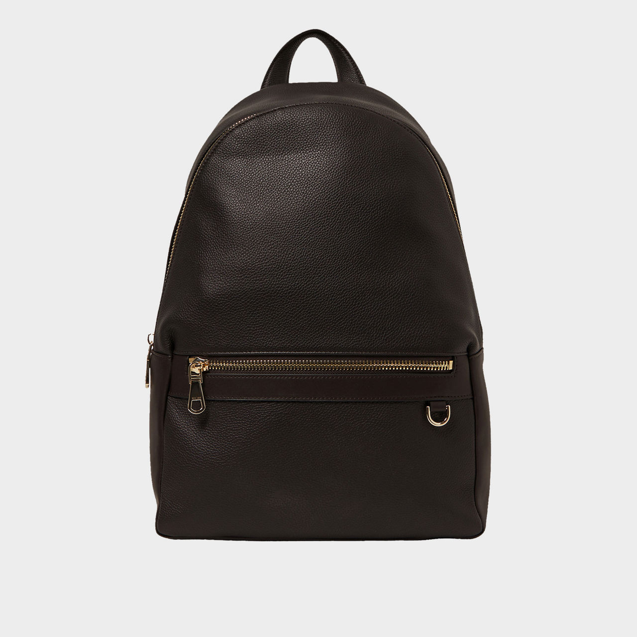 Reiss leather backpack top