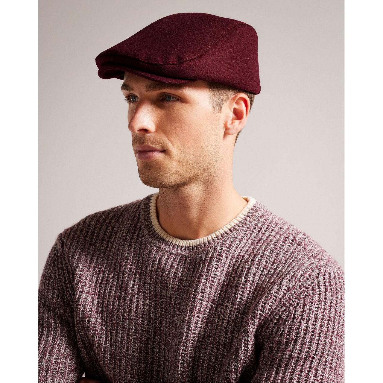 Jamessa Wool Blend Flat Cap