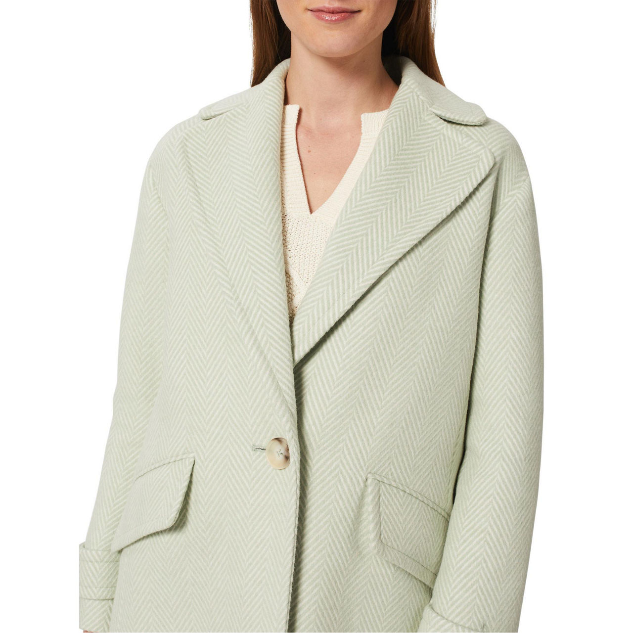 HOBBS Lillie Herringbone Coat