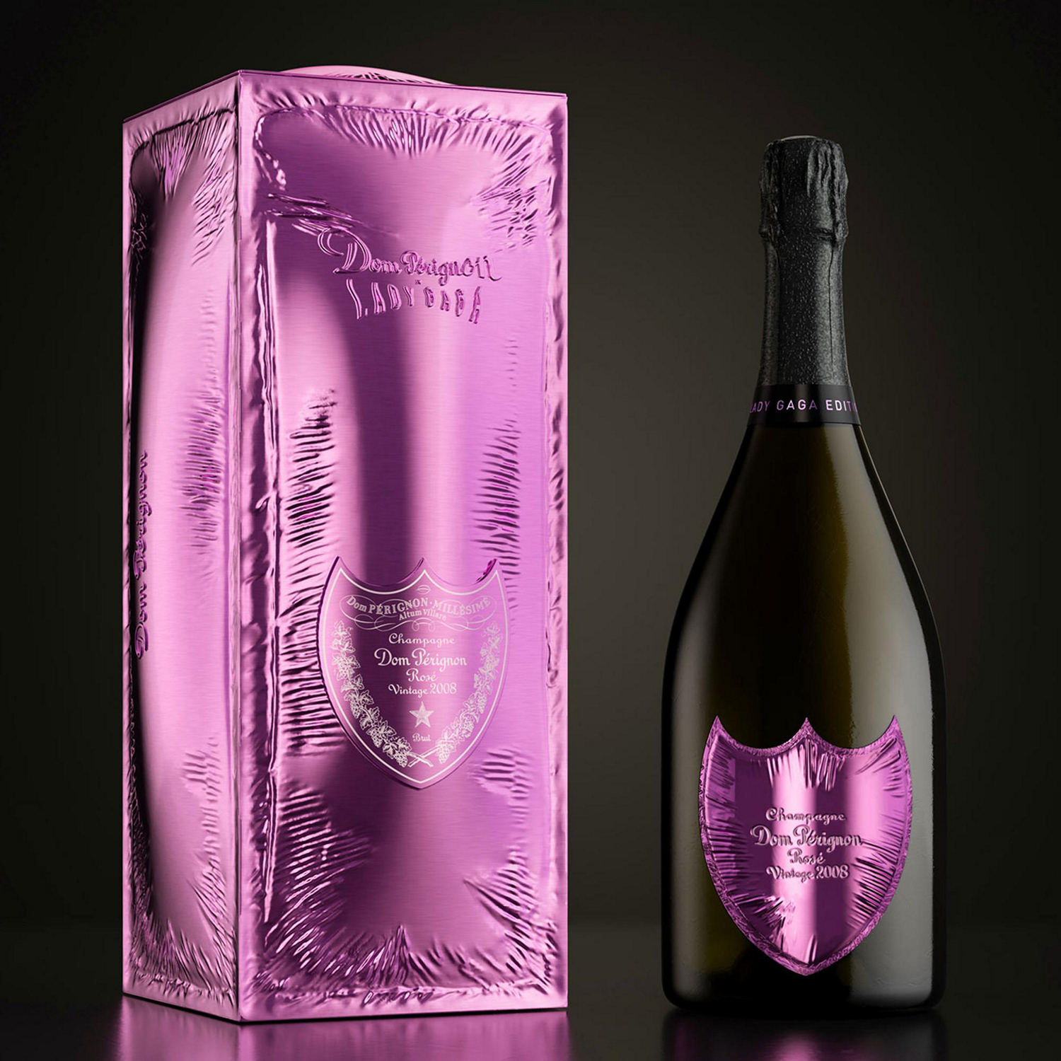 Dom Perignon - Brut Rose Champagne Lady Gaga Luminous Edition 2008 -  Morrell & Company