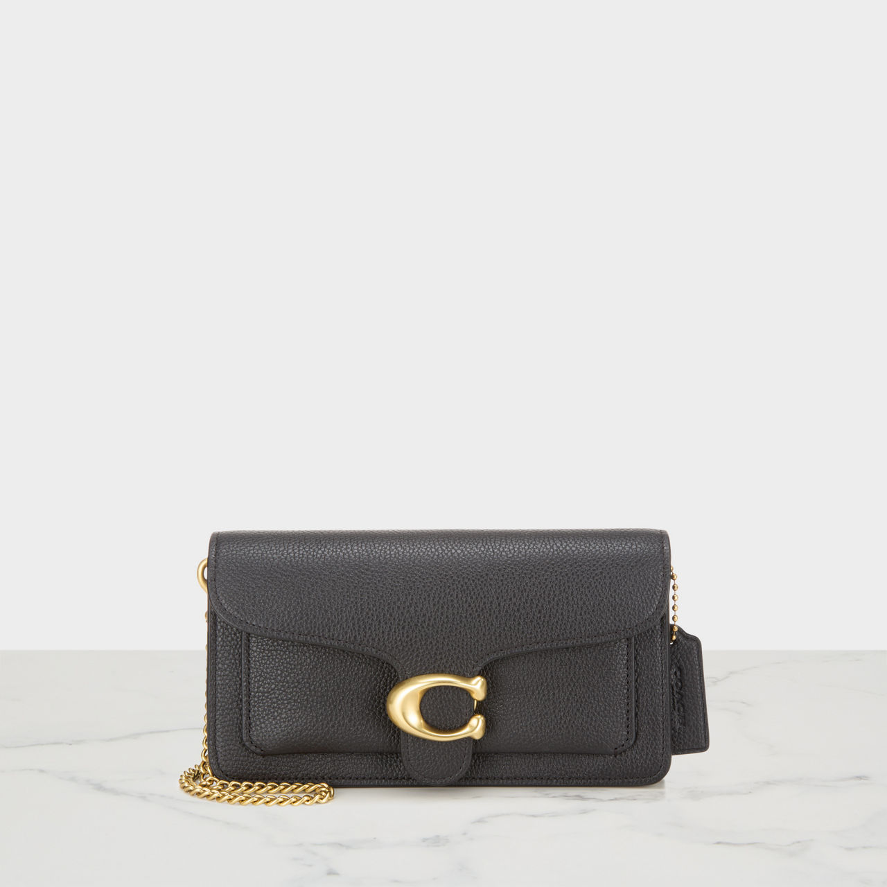 COACH Tabby Chain Strap Crossbody Bag Black