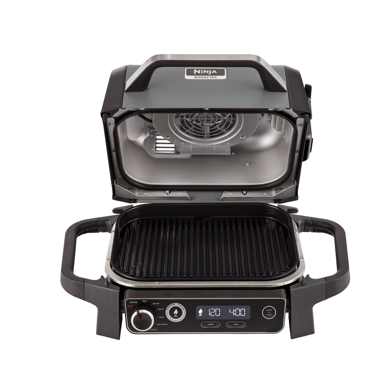 Ninja Woodfire Pro XL Electric BBQ Grill & Smoker OG850UK Health Grill -  Black