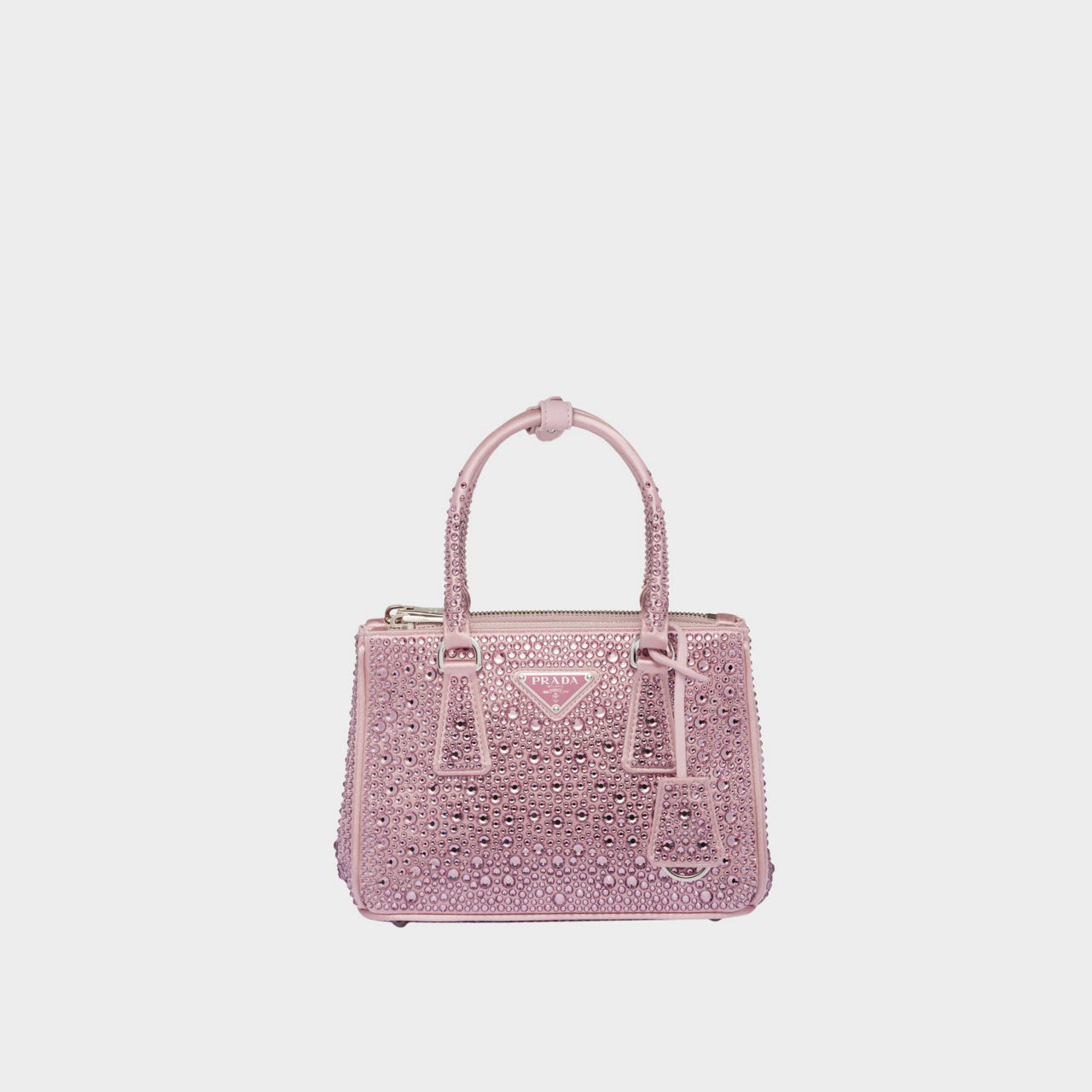 PRADA Galleria Mini Crystal Satin Bag