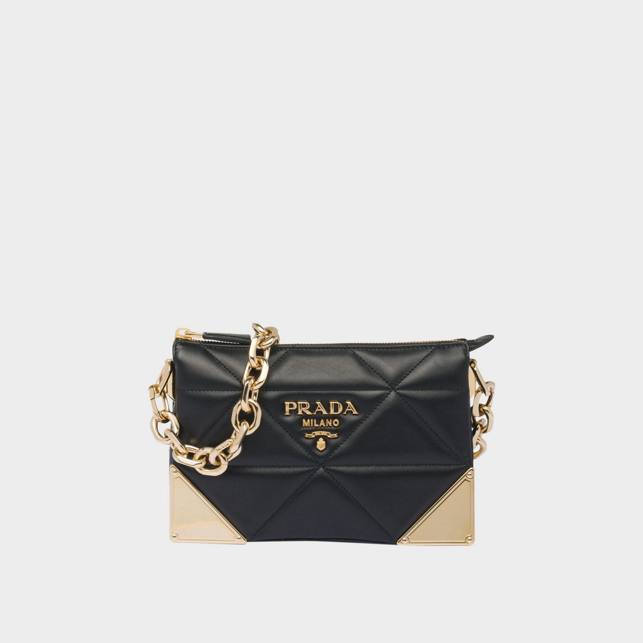 Prada quilted leather shoulder bag sale