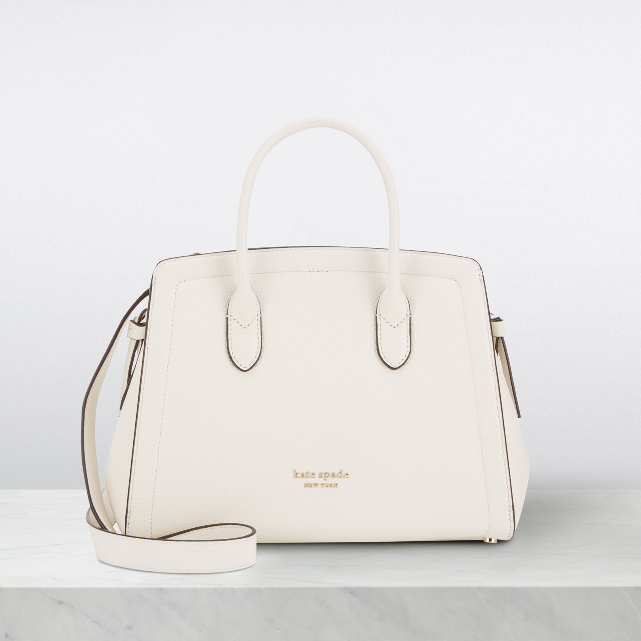 Kate spade pebbled leather satchel sale