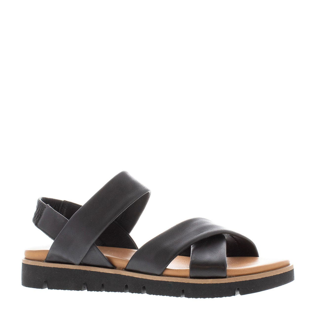 Connie Leather Cross Over Sandals