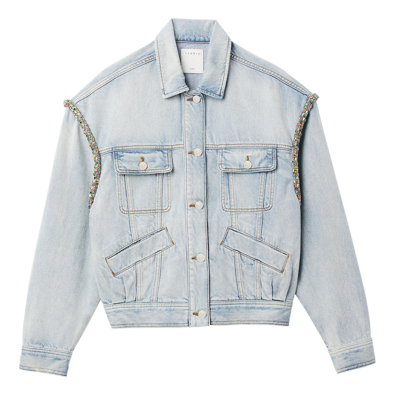 Sandro paris hot sale denim jacket