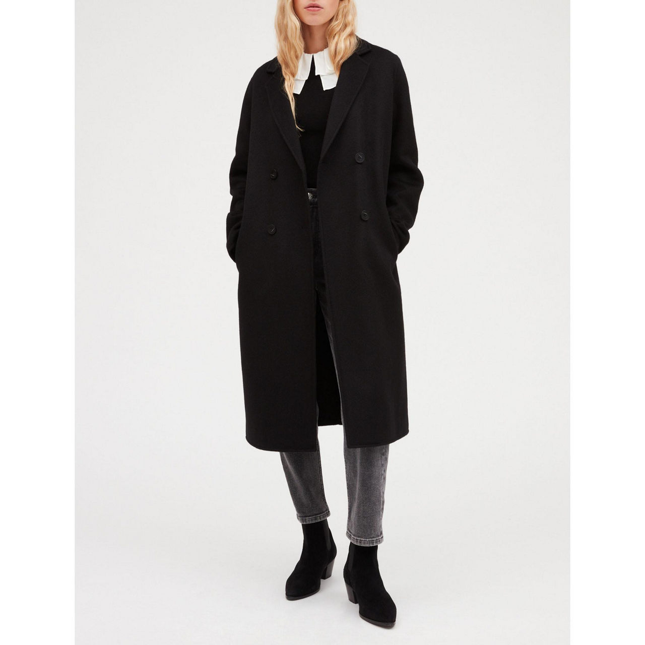 Grey wool blend tailored jacket for women Claudie Pierlot