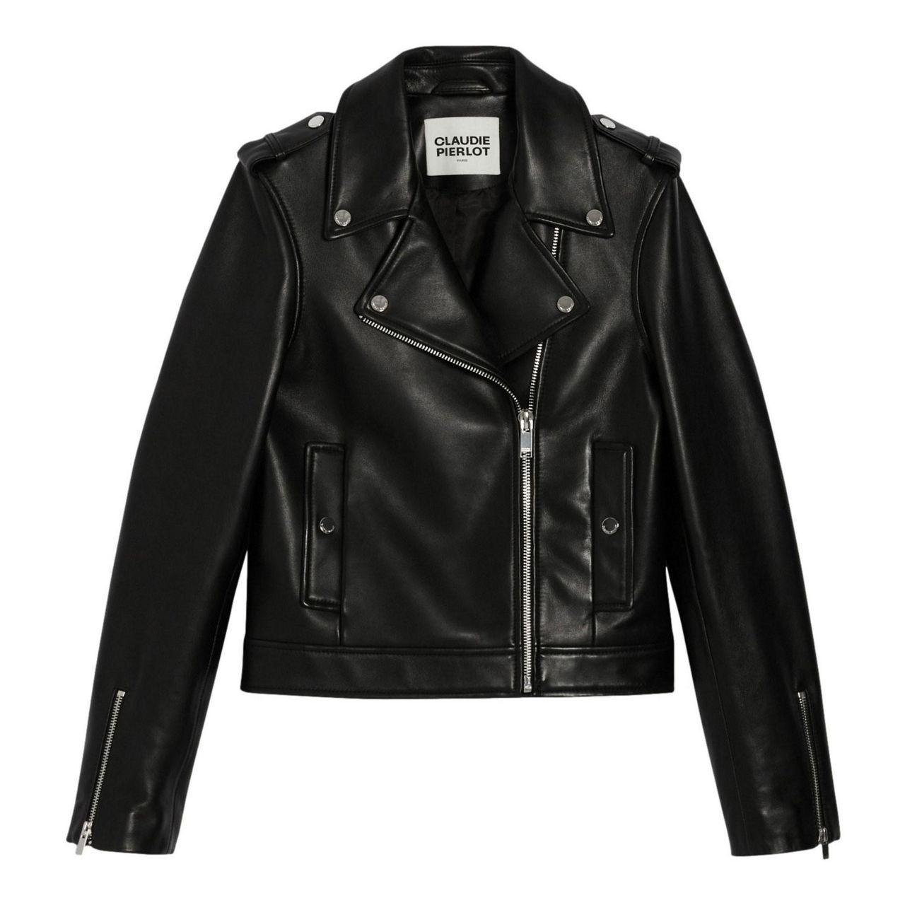 CLAUDIE PIERLOT Club Leather Biker Jacket