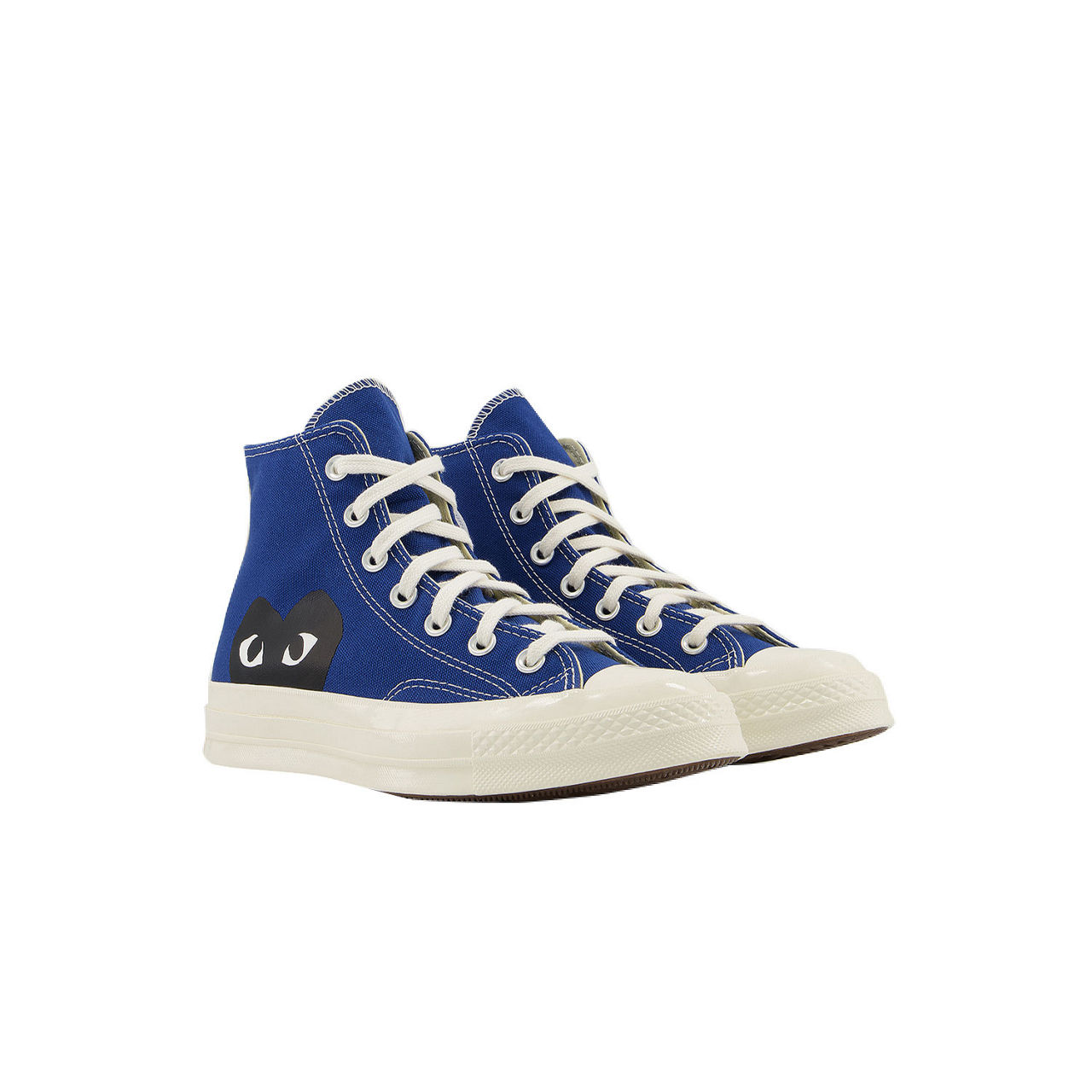 COMME DES GARCON CDG Play 70s Hi Top Trainers Cream