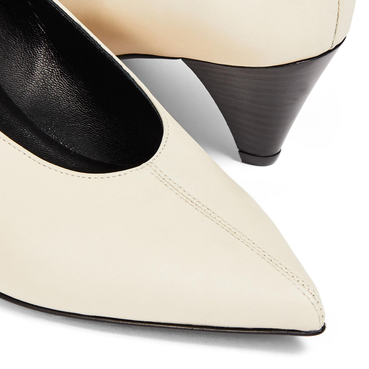 zayla heels in ivory leather