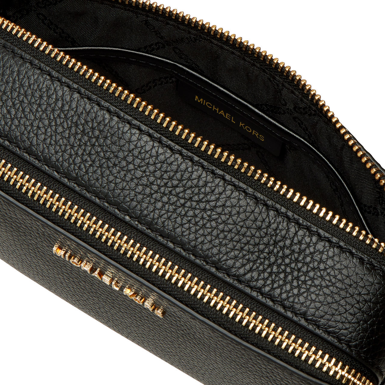 Michael kors double zipper crossbody hot sale