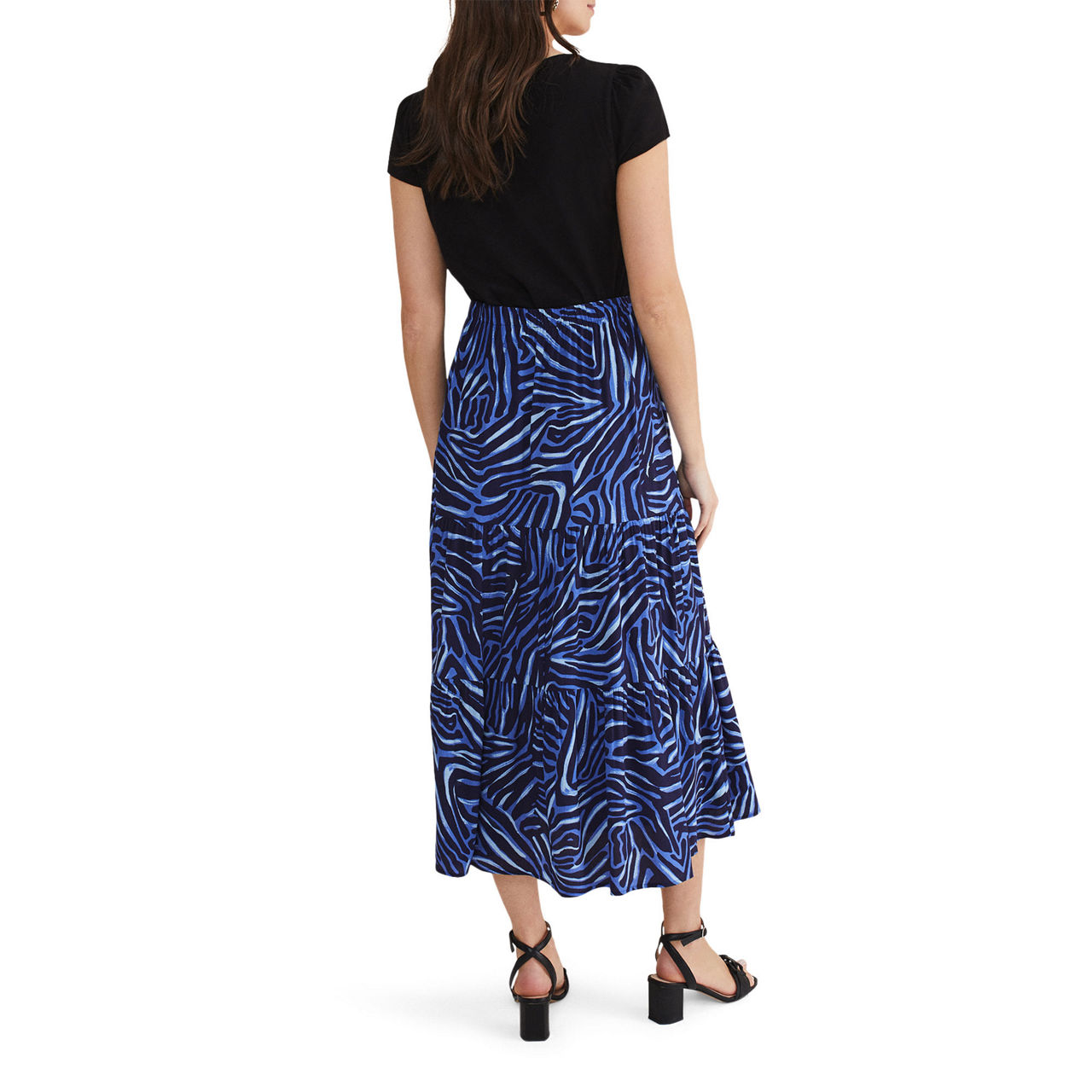 TMHL zebra sequin skirt main image 0