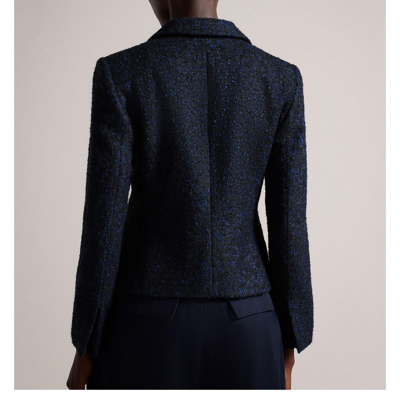 TED BAKER Alenaah Embellished Button Boucle Blazer