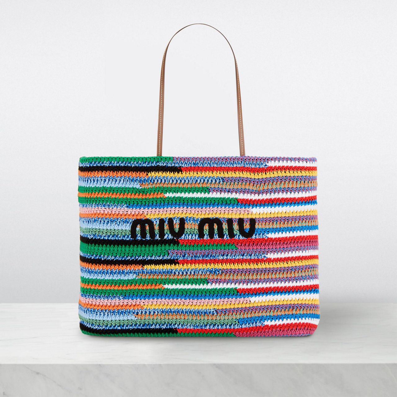 MIU MIU Multi-Coloured Crochet Tote