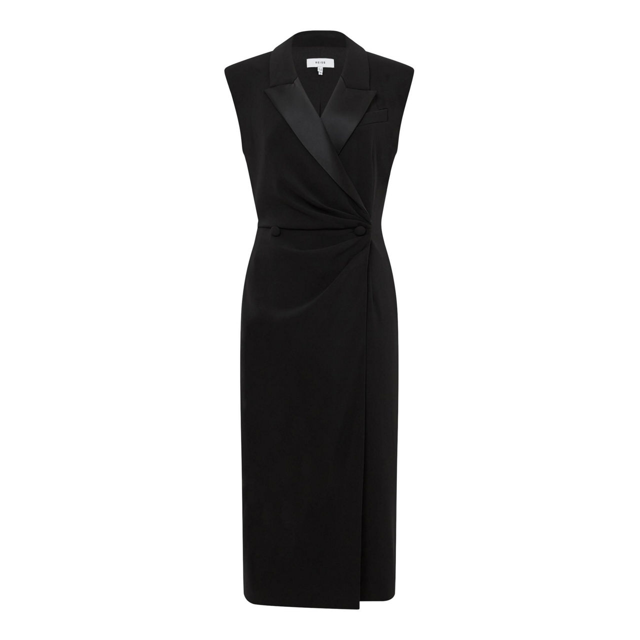 REISS Cecile Tux Bodycon Midi Dress