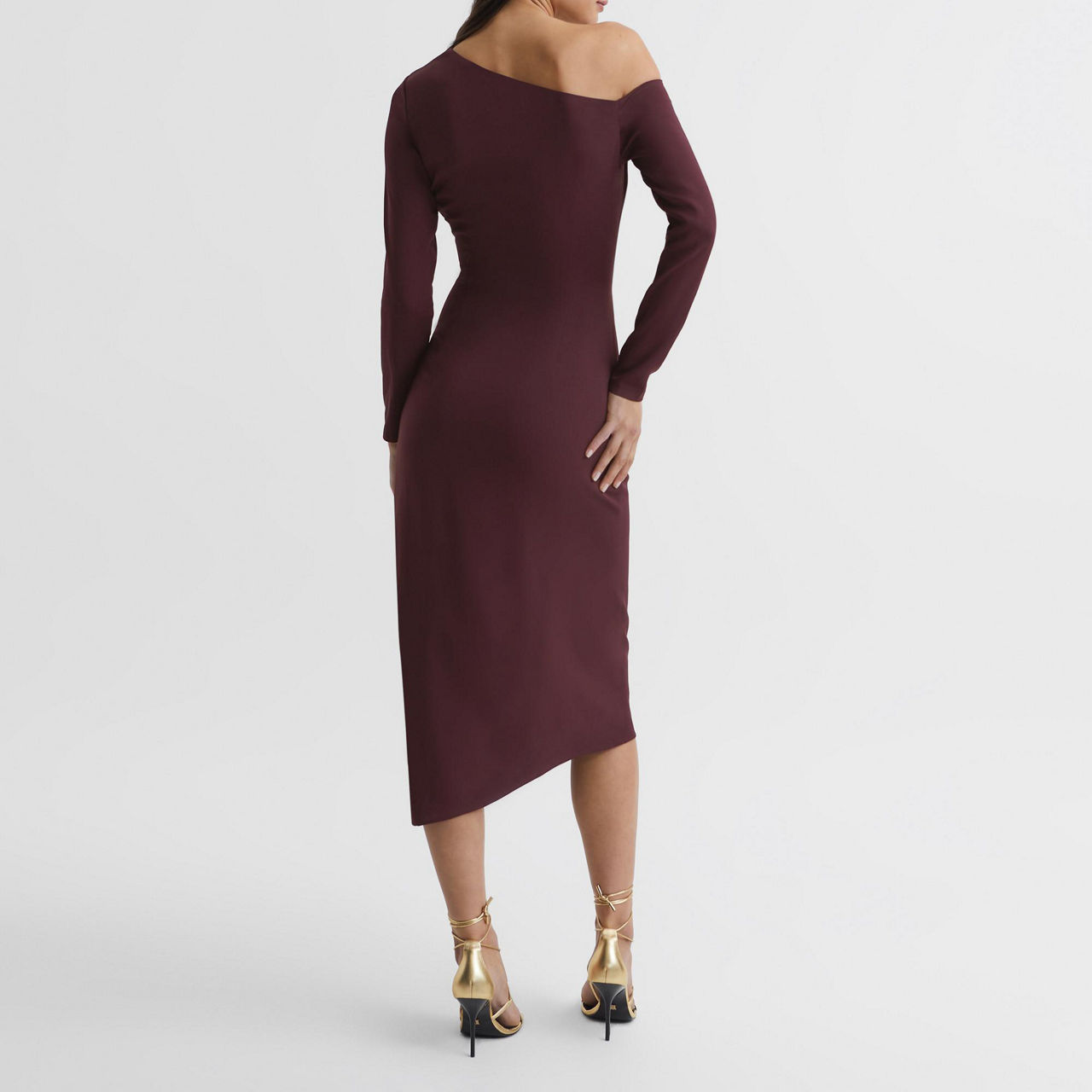 Nadia - Floral Off Shoulder Smocked Waist Midi Dress